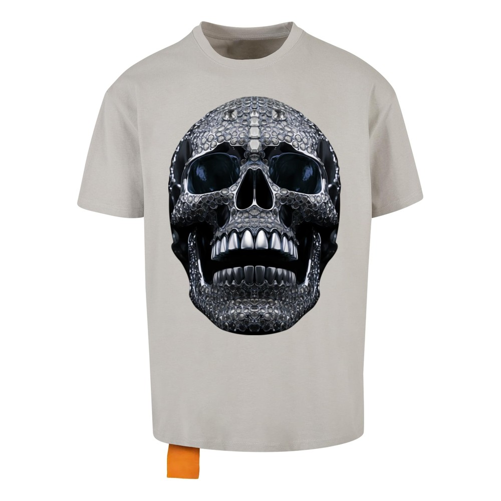 Forgotten Faces - Diamond Skull Oversize Heren Tshirt - Grijs